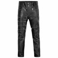Real Leather Sheepskin Pants Black - Riders Republic UK