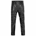 Real Leather Sheepskin Pants Black - Riders Republic UK
