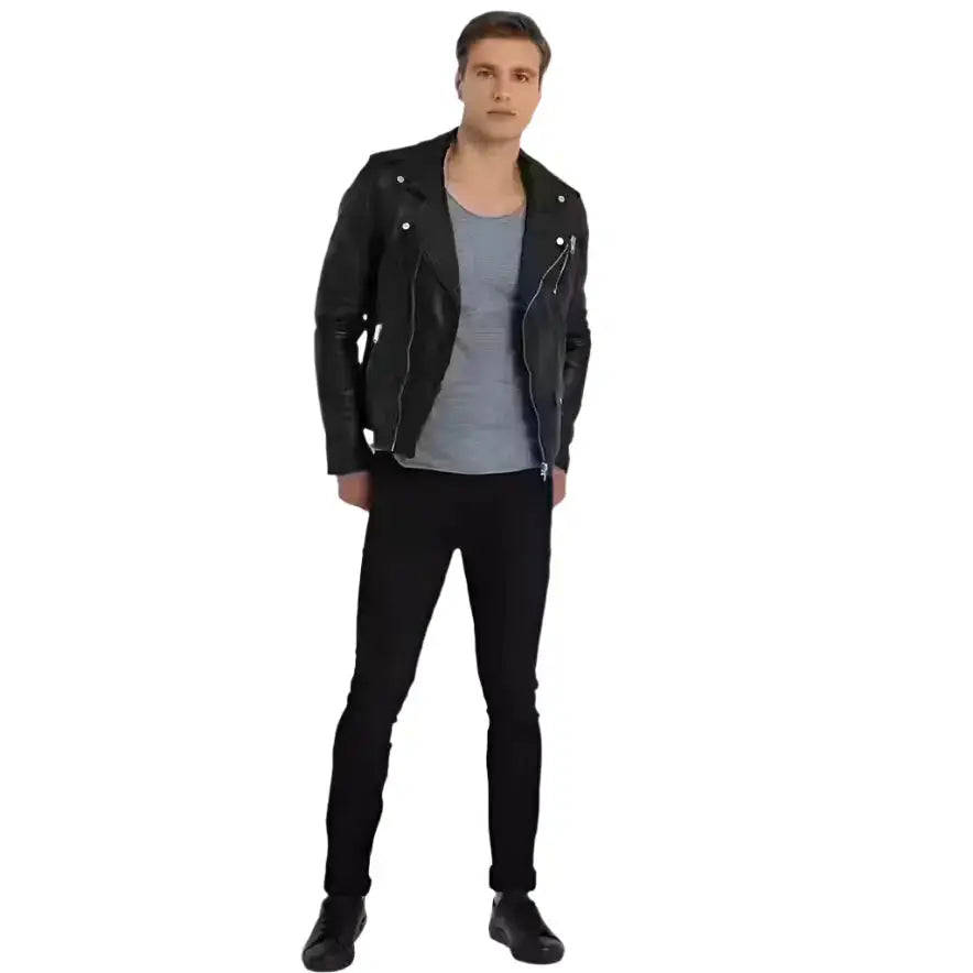 Mens Black Perfecto Biker Jacket - Riders Republic UK