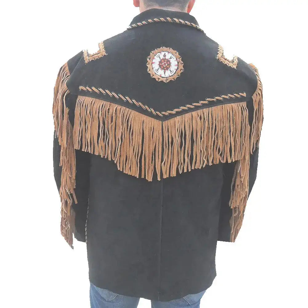 Black Suede Western Jacket - Riders Republic UK