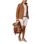 Mens Brown Suede Field Jacket - Riders Republic UK