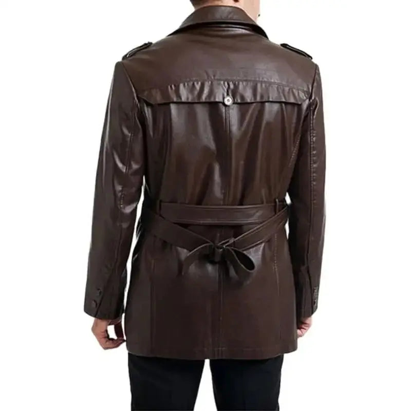 Mens Brown Motorcycle Leather Jacket - Riders Republic UK