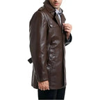 Mens Brown Motorcycle Leather Jacket - Riders Republic UK