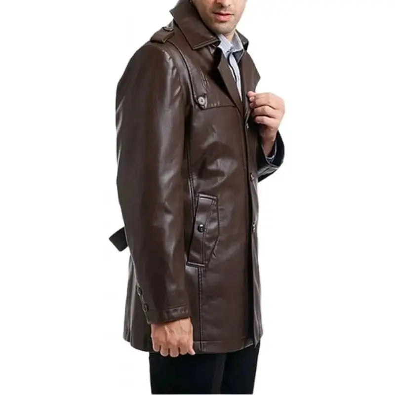 Mens Brown Motorcycle Leather Jacket - Riders Republic UK