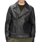 Mens Classic Carve Leather Biker Jacket - Riders Republic UK