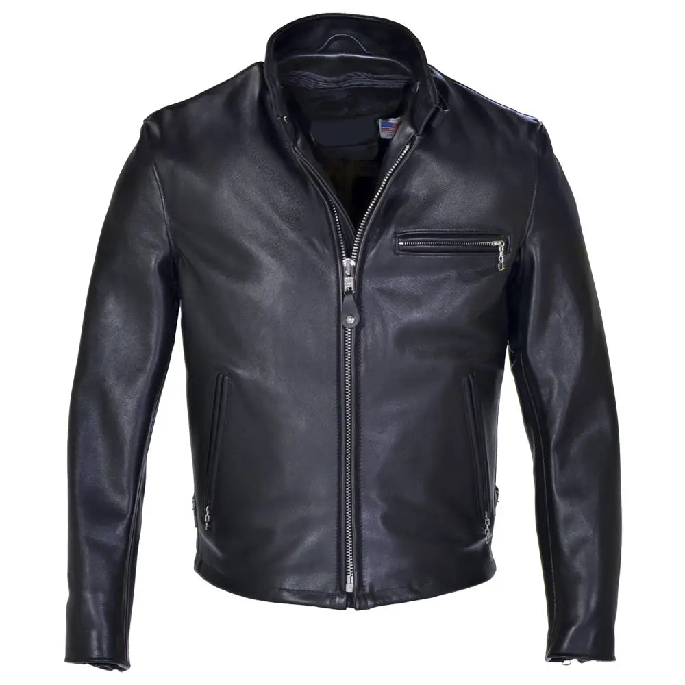 Mens Classic Racer Leather Jacket - Riders Republic UK