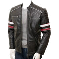Mens Classic Racing Leather Jacket - Riders Republic UK