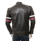 Mens Classic Racing Leather Jacket - Riders Republic UK