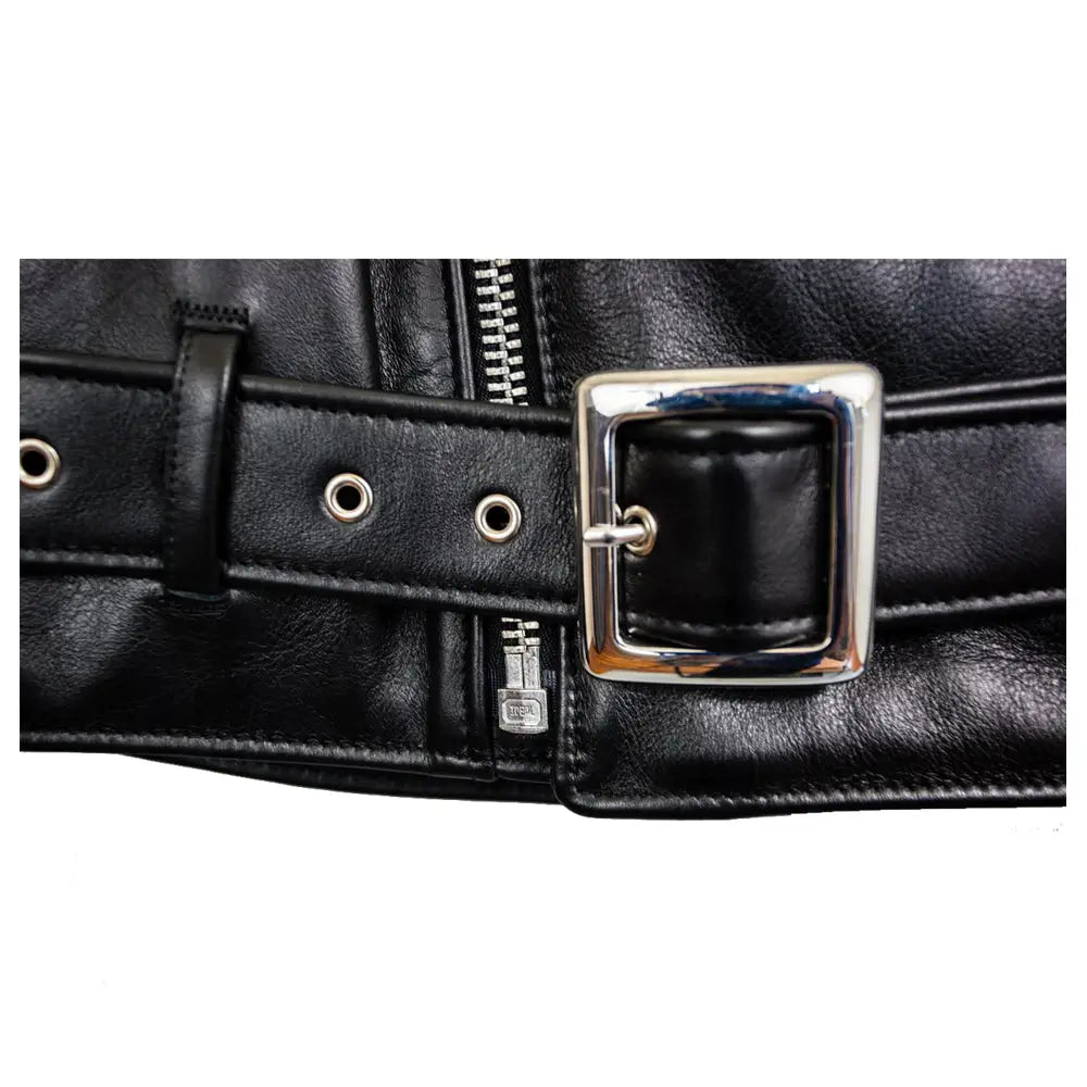 Mens Retro Motorcycle Leather Jacket - Riders Republic UK