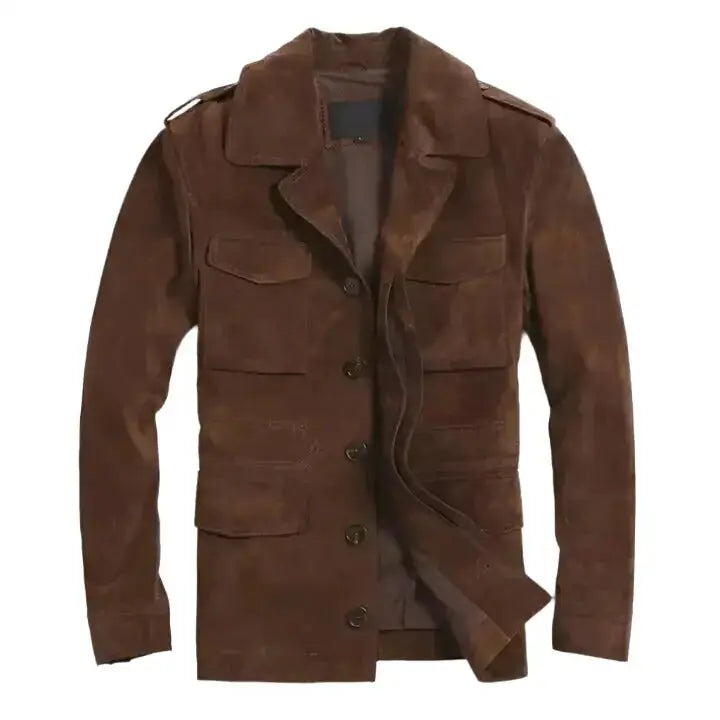 Mens Classic Suede Blazer Jacket - Riders Republic UK