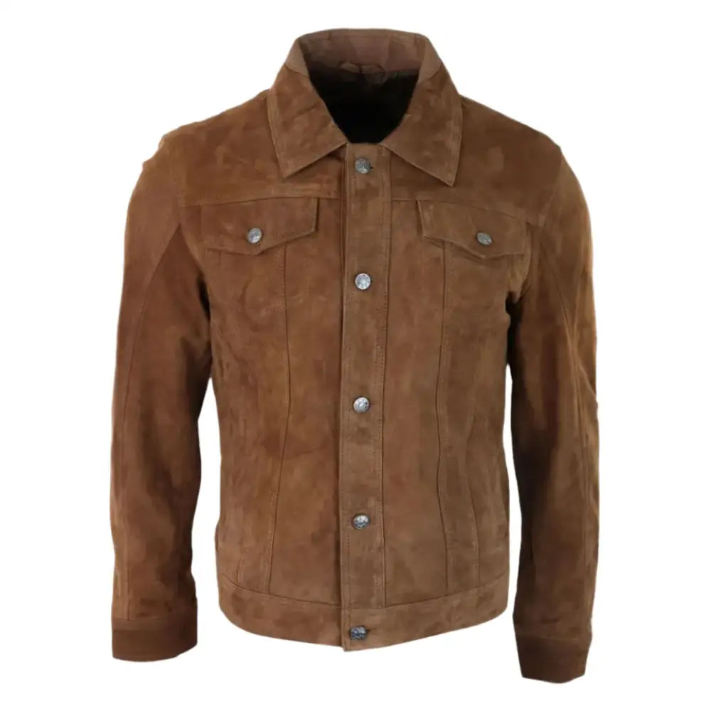 Mens Vintage Suede Biker Jacket - Riders Republic UK