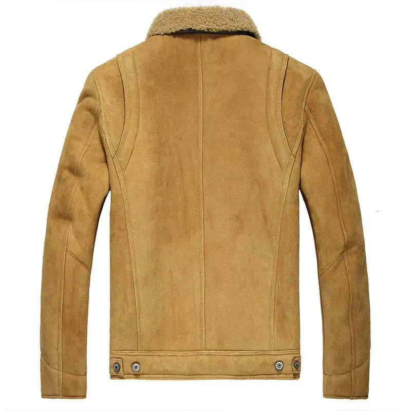 Brown Sheepskin Aviator Jacket - Riders Republic UK