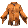 Mens Cowboy Suede Fringe Jacket - Riders Republic UK