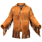 Mens Cowboy Suede Fringe Jacket - Riders Republic UK