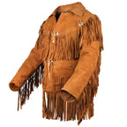 Mens Cowboy Suede Fringe Jacket - Riders Republic UK