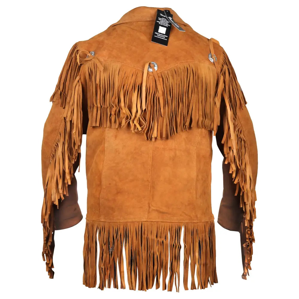 Mens Cowboy Suede Fringe Jacket - Riders Republic UK