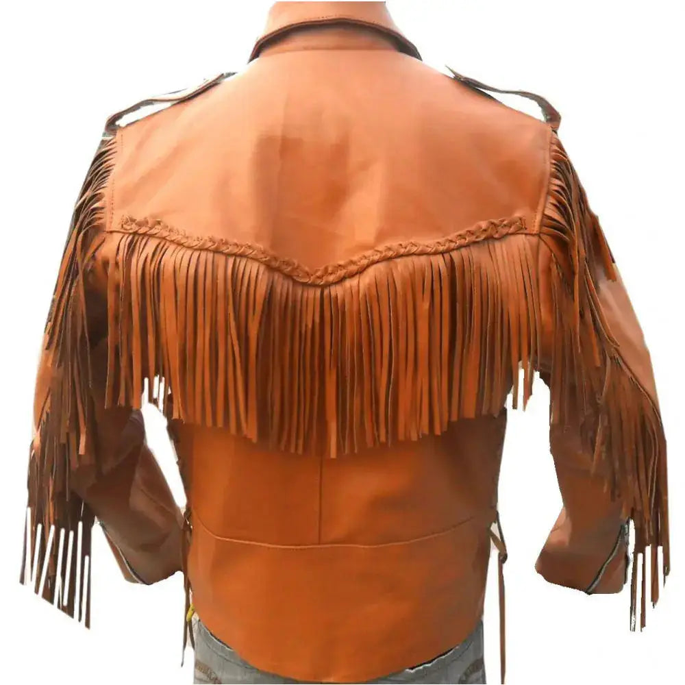 Mens Cowboy Western Leather Jacket - Riders Republic UK