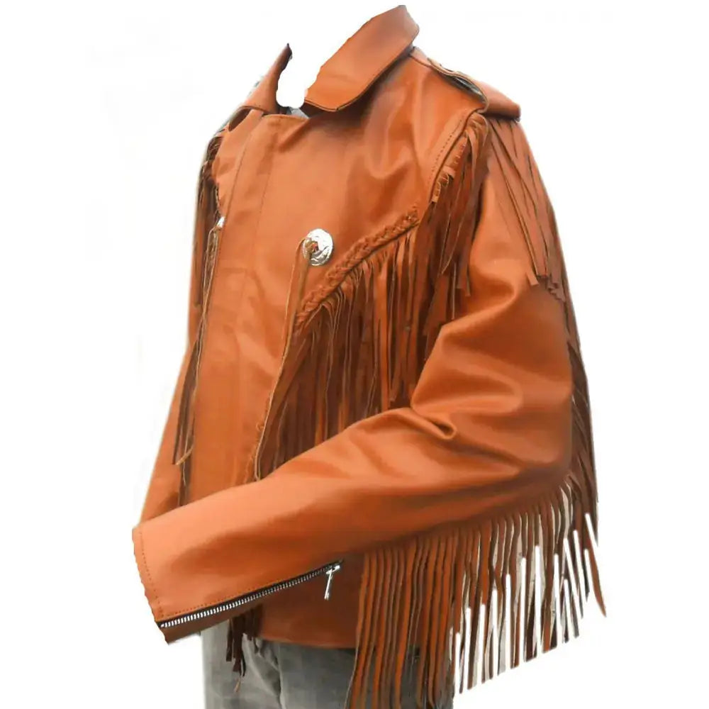 Mens Cowboy Western Leather Jacket - Riders Republic UK