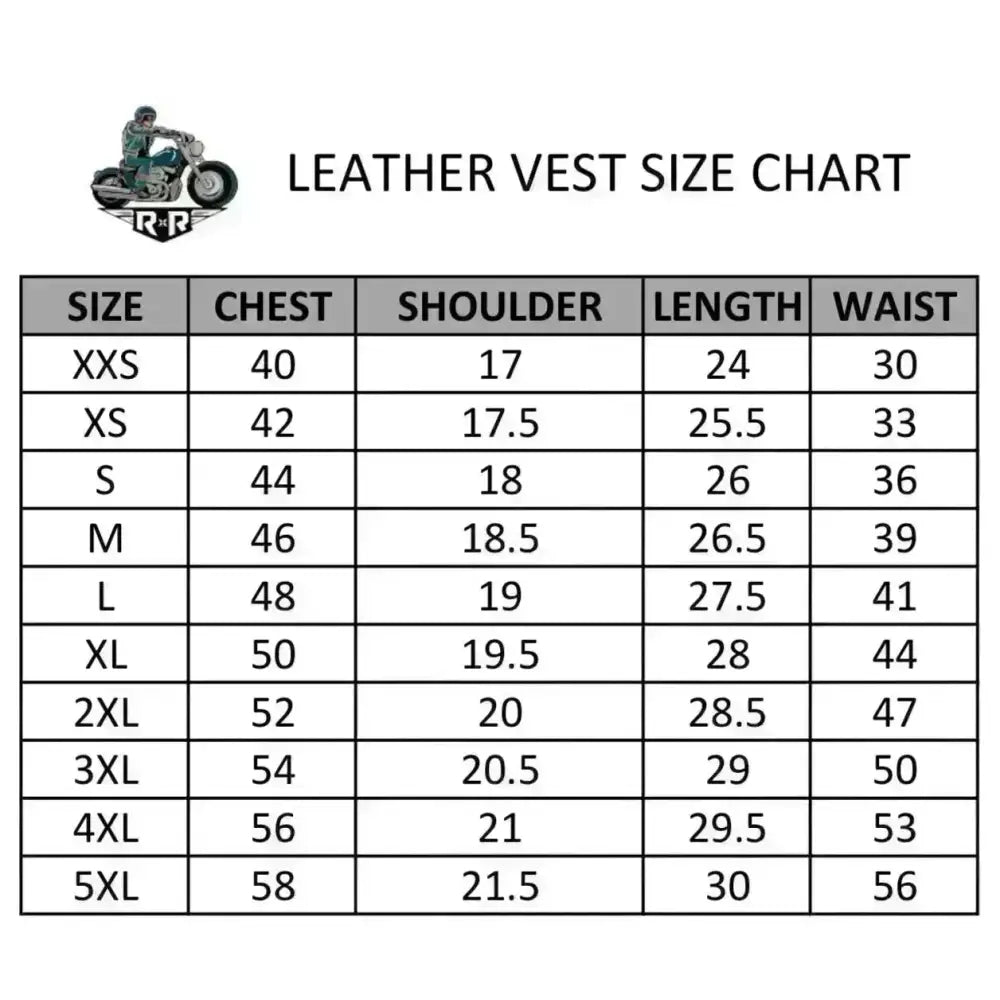 Distressed Grey Leather Vest - Riders Republic UK