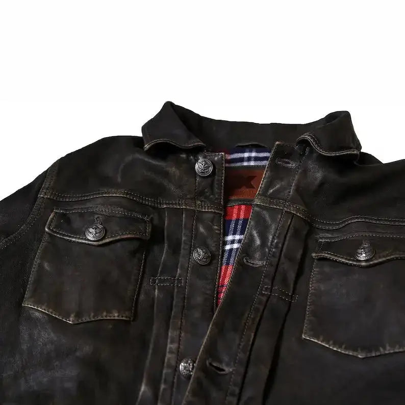 Handmade Garment Wash Trucker Jacket - Riders Republic UK