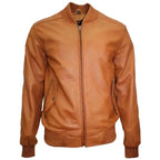 Mens Lambskin Leather Bomber Jacket - Riders Republic UK