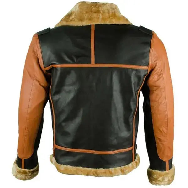 Mens Faux Shearling Bomber Jacket - Riders Republic UK