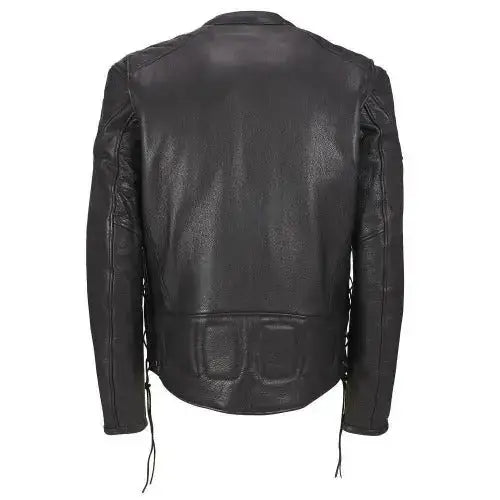 Mens Genuine Lambskin Leather Bomber Jacket - Riders Republic UK