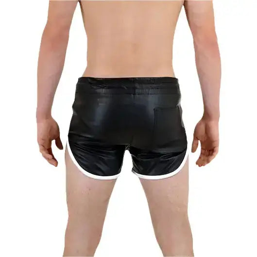 Men’s leather shorts for beach, gym, summer and casual styling