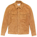 Mens Genuine Suede Leather Trucker Jacket - Riders Republic UK