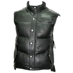 Mens Leather Gilets Body Warmer Waistcoat - Riders Republic UK