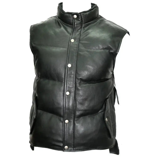 Mens Leather Gilets Body Warmer Waistcoat - Riders Republic UK