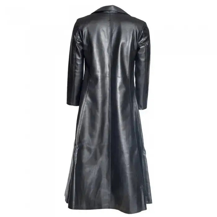 Mens Gothic Steampunk PVC Leather Coat - Riders Republic UK
