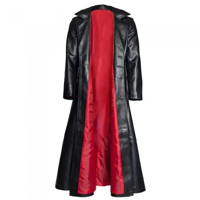 Mens Gothic Steampunk PVC Leather Coat - Riders Republic UK