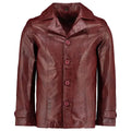 Heist Red Wine Vintage Leather Jacket Mens - Riders Republic UK