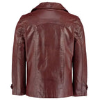 Heist Red Wine Vintage Leather Jacket Mens - Riders Republic UK