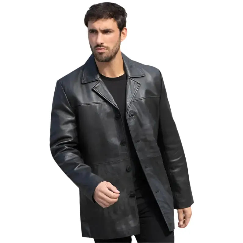 Mens Lambskin Jacket Blazer - Riders Republic UK