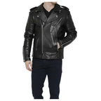 Mens Motorcycle Fashion Leather Jacket - Riders Republic UK