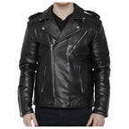 Mens Motorcycle Fashion Leather Jacket - Riders Republic UK