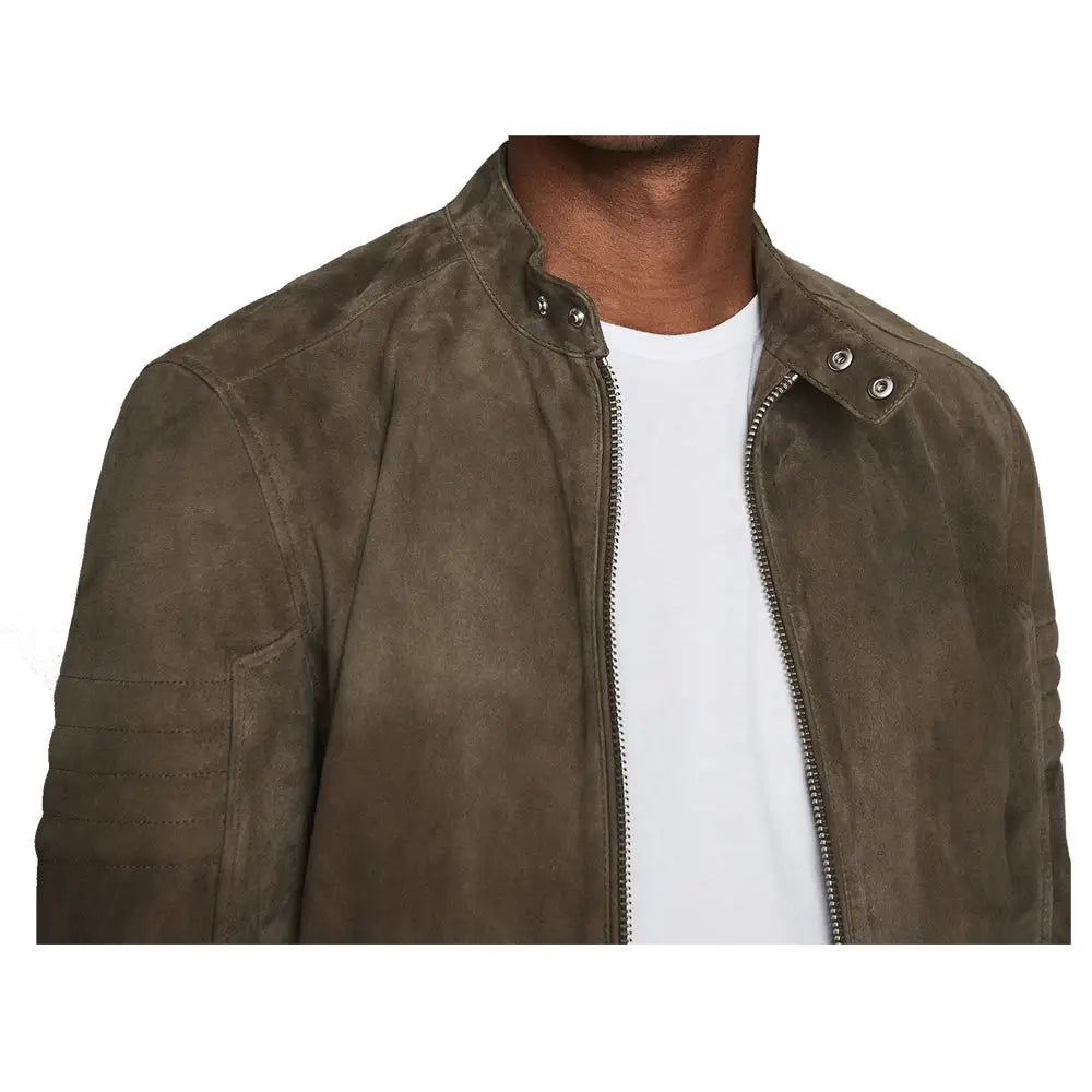 Men’s Suede Motorcycle Rider Jacket - Riders Republic UK