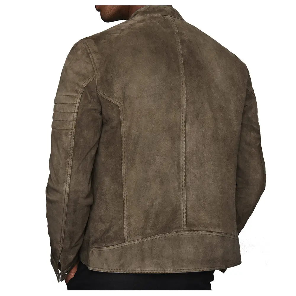 Men’s Suede Motorcycle Rider Jacket - Riders Republic UK