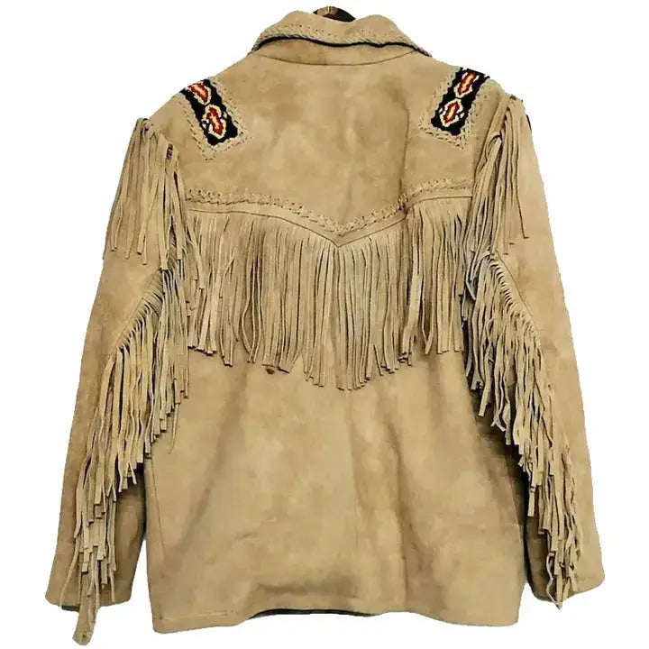 Mens Native American Suede Jacket - Riders Republic UK