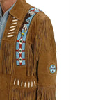 Mens Vintage Western Leather Jacket - Riders Republic UK