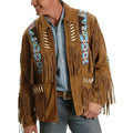 Mens Vintage Western Leather Jacket - Riders Republic UK