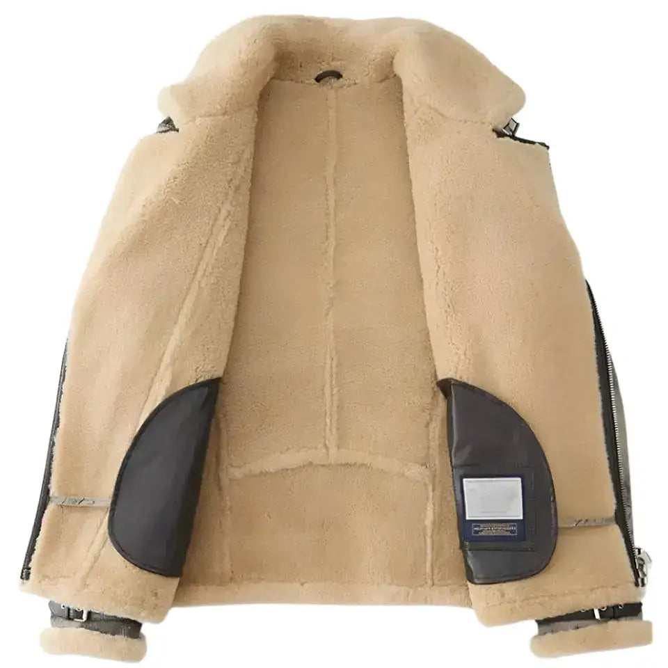 Mens B3 Flight Aviator Shearling Jacket - Riders Republic UK