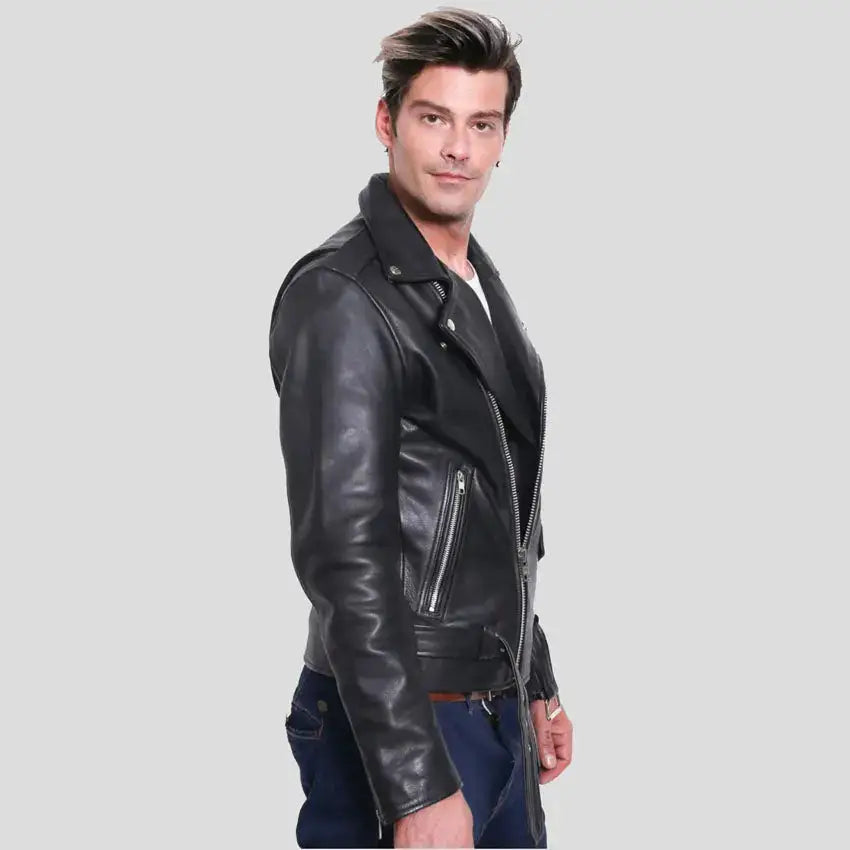 Buffalo Leather Motorcycle Jacket - Riders Republic UK