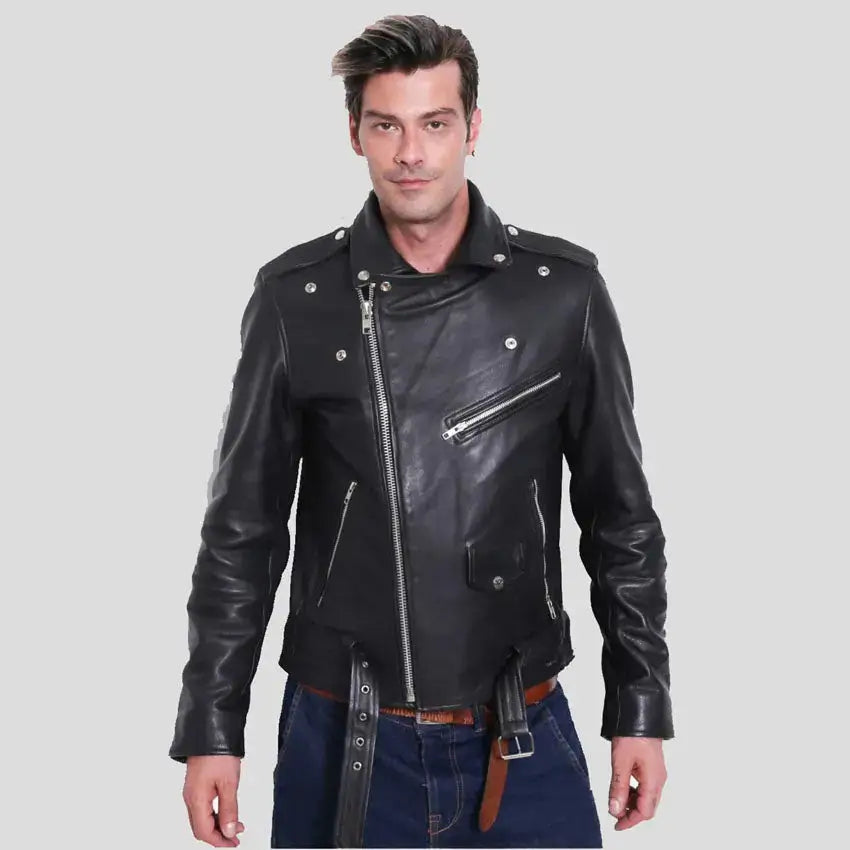 Buffalo Leather Motorcycle Jacket - Riders Republic UK