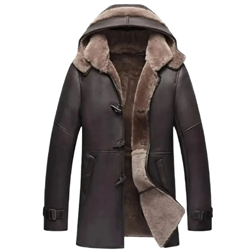 Mens RAF B3 Aviator Shearling Leather Jacket - Riders Republic UK