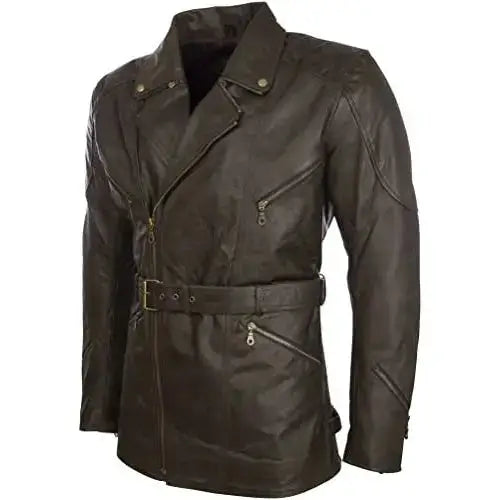 Mens Genuine Leather Motorbike Jacket - Riders Republic UK