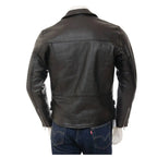 Mens Real Leather Moto Biker Jacket - Riders Republic UK