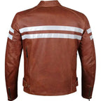 Red Leather Biker Jacket - Riders Republic UK
